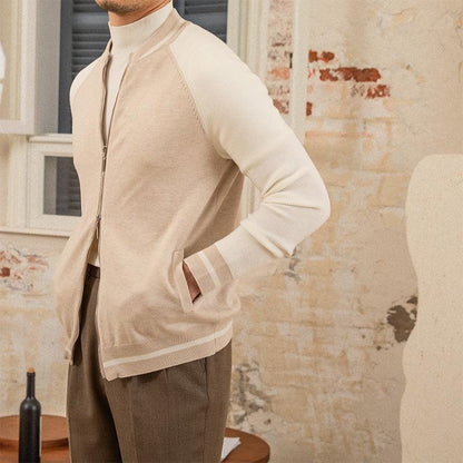 Men's Slim-fit Wool Knit Coat - Cruish Home