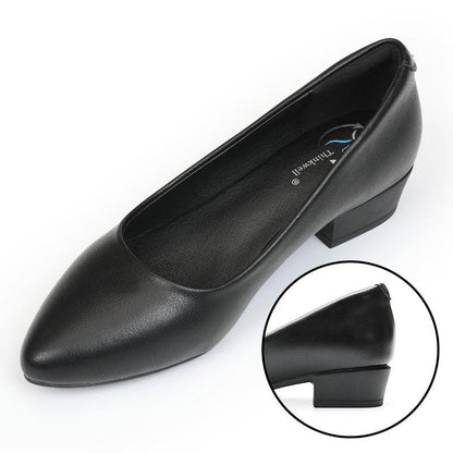 Mid-heeled Thick-heeled Single Shoes Professional Office Girl - Cruish Home