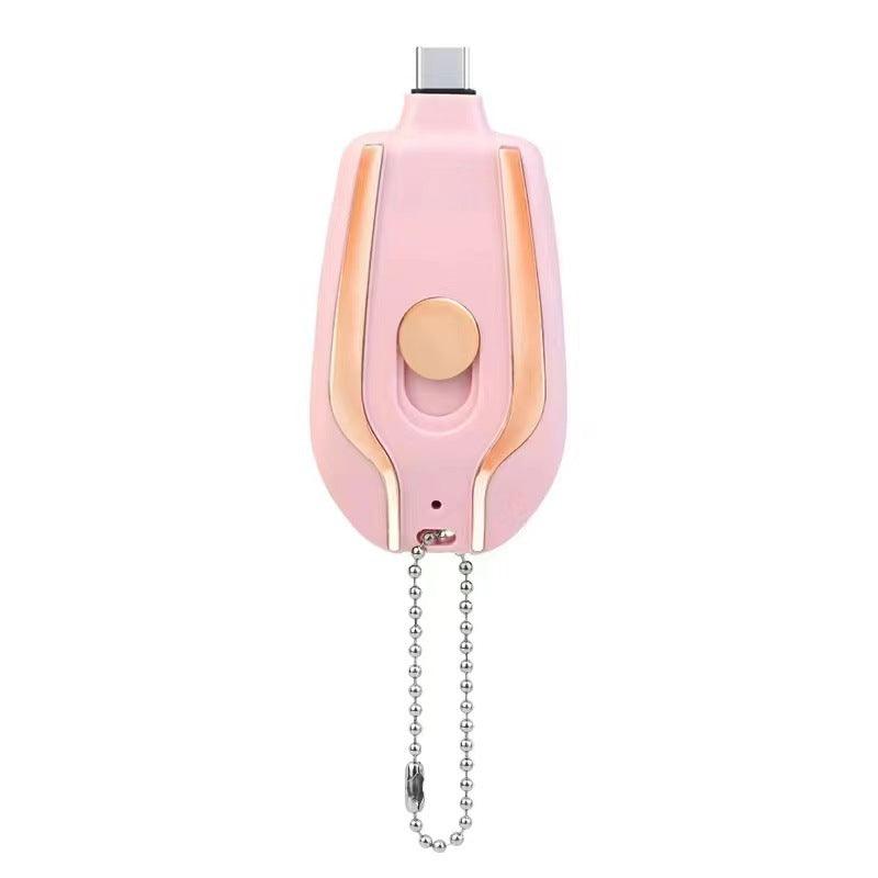 Mini Keychain Charger Emergency Power Bank Type-C