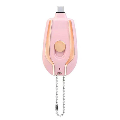 Mini Keychain Charger Emergency Power Bank Type-C