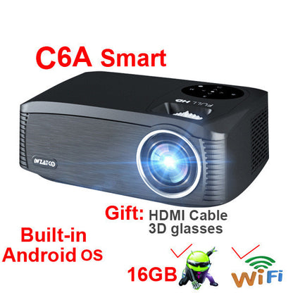 New Smart Android Electronic School Shape HD 1080P 4K Projector