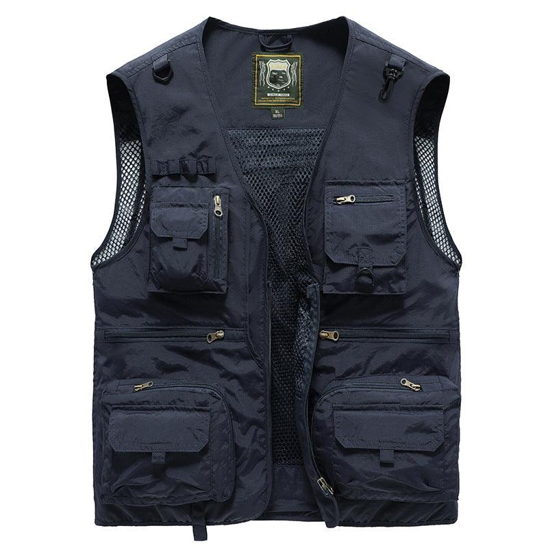 Men's Outdoor Work Clothes Vest Multi-pocket Jacket - Cruish Home