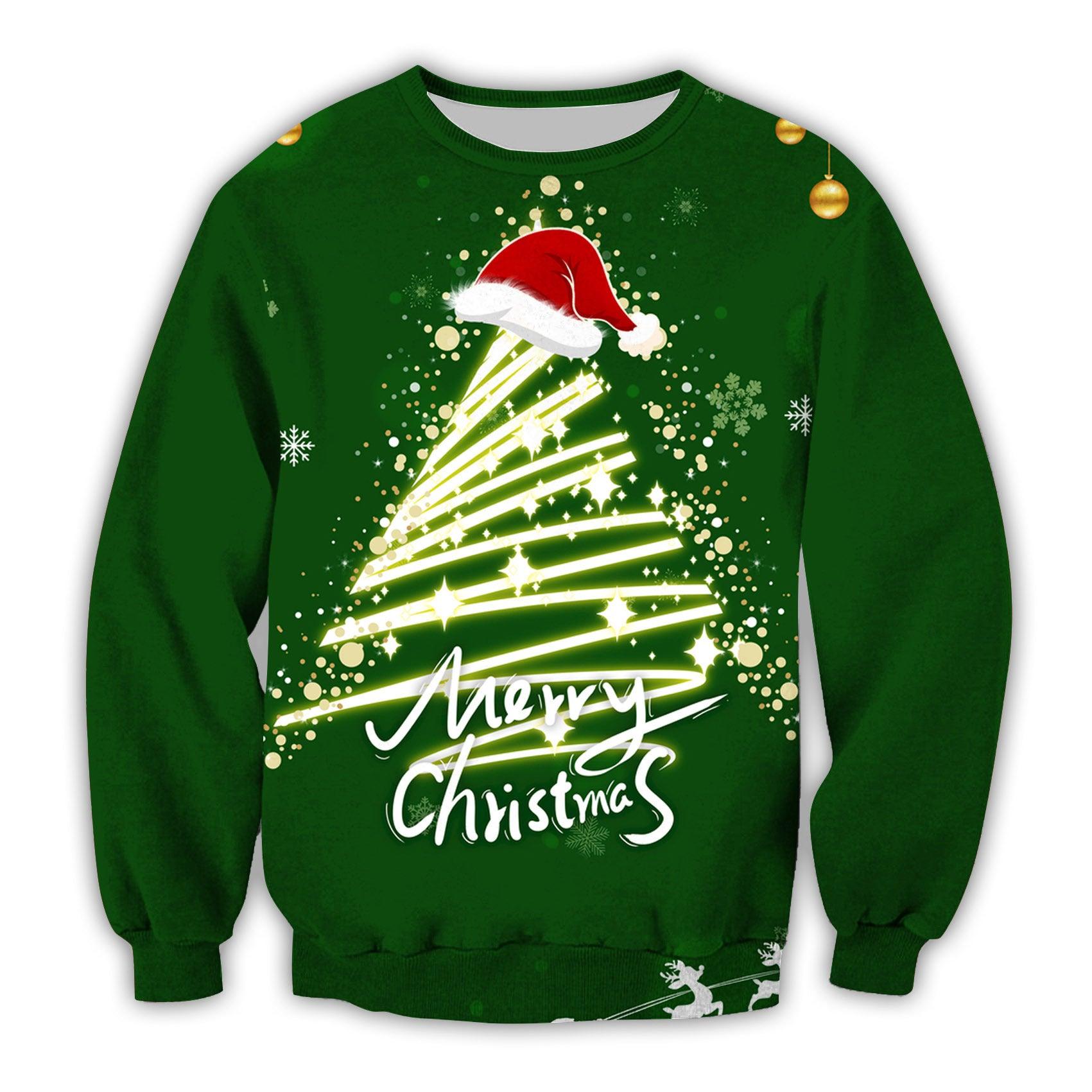 3D Printed Christmas Hoodie – Holiday Sweatshirt for Women