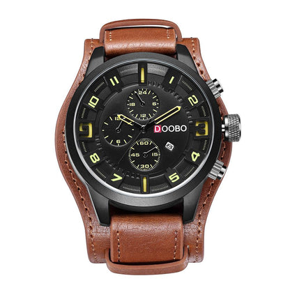 Fashion Calendar Waterproof Belt Watch For Men