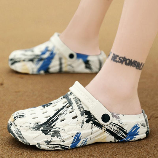 Summer New Beach Hole Shoes For Men And Women Baotou Sandals - Cruish Home