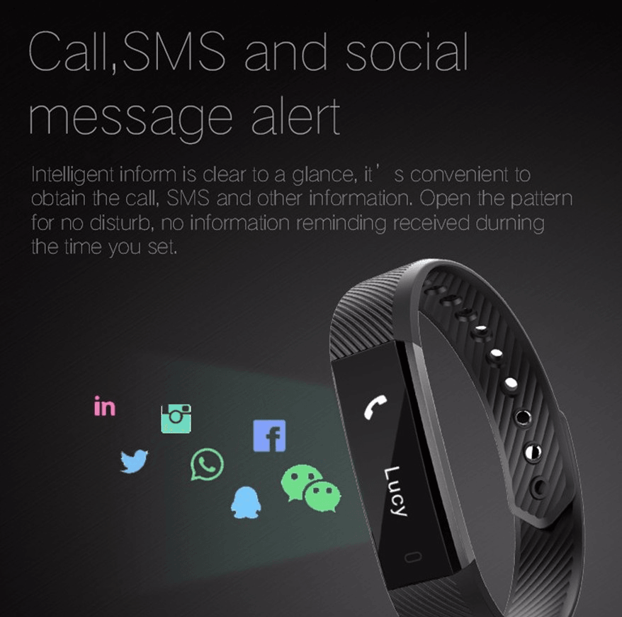 ID115 Smart Veryfit2.0 Version Information Push Call Reminder Sports Bracele - Cruish Home