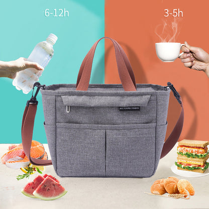 Portable Insulated Lunch Box Lunch Bag Shoulder Bags For Picnic Outdoor