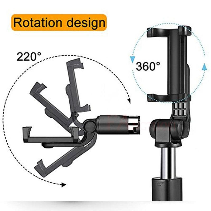 Compatible with Apple, Tripod Selfie Stick Mobile Universal Live Triangle Bracket One Bluetooth Selfie Artifact - Cruish Home