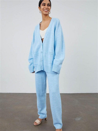 Loose Winter Sleeves Mid-length Women's Sweater Suit - Cruish Home