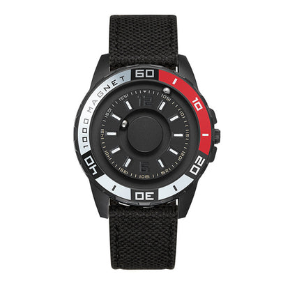 Magnetic black technology metal watch