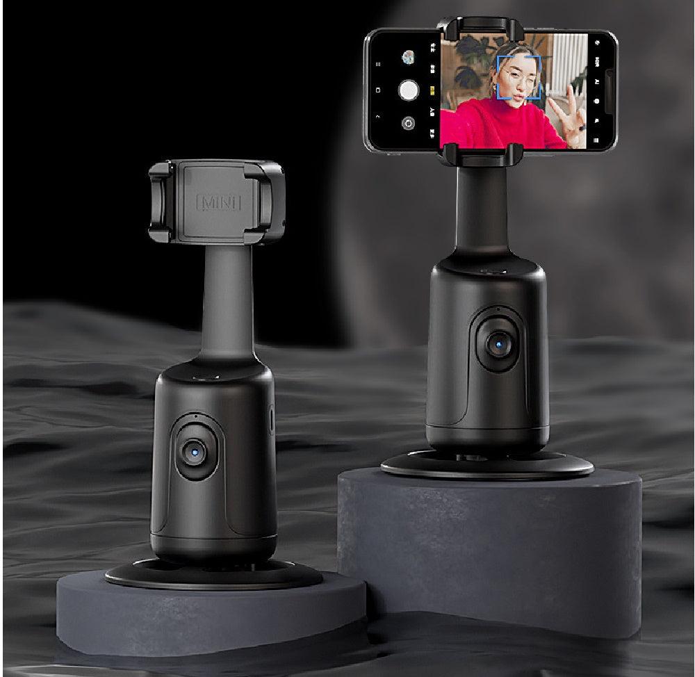 360 Degree AI Face Tracking Phone Holder with Tripod