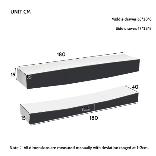 Particleboard Hanging TV Stand