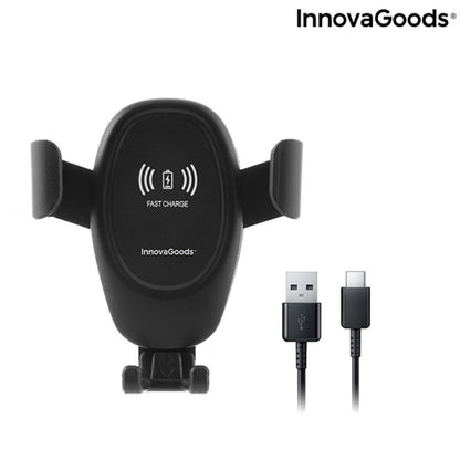 Mobile Phone Holder with Wireless Charger for Cars Wolder InnovaGoods