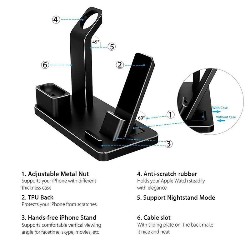 4 IN 1 AIRPODS CHARGING DOCK HOLDER - Cruish Home