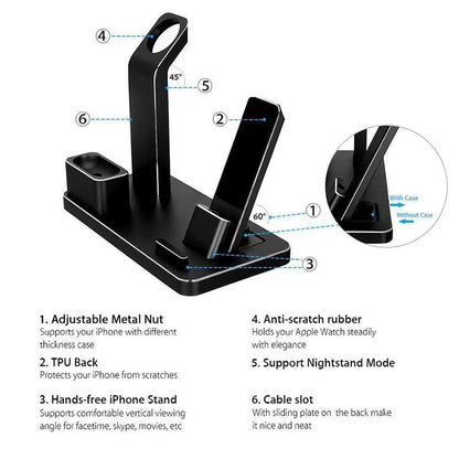 4 IN 1 AIRPODS CHARGING DOCK HOLDER - Cruish Home