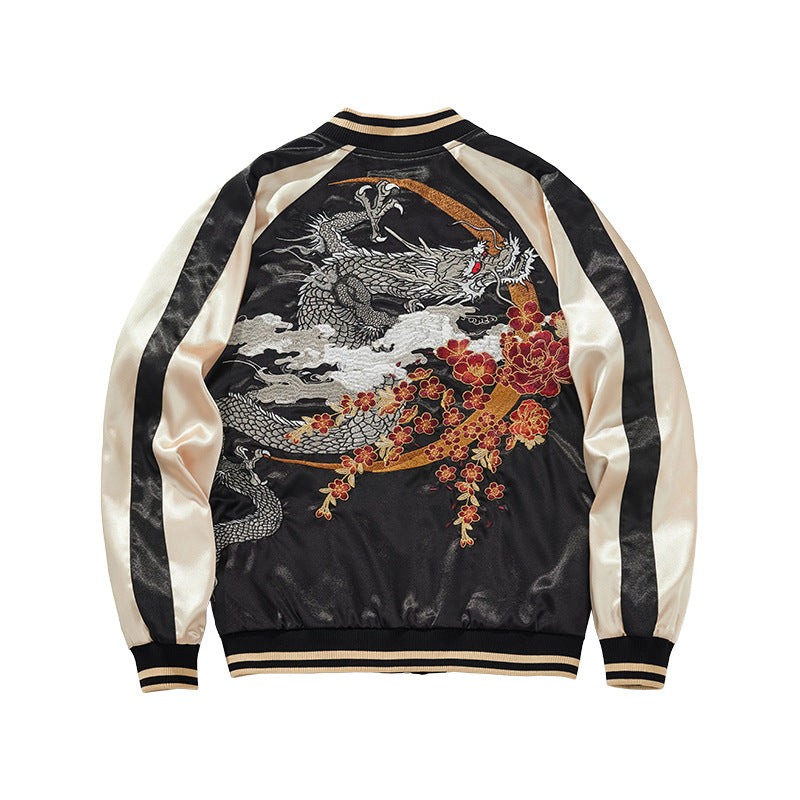 Autumn And Winter National Fashion New Dragon Pattern Embroidered Jacket