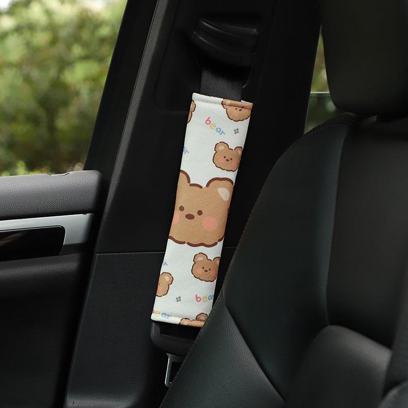 Cute Bunny Ice Silk Car Shoulder Protector - Cruish Home