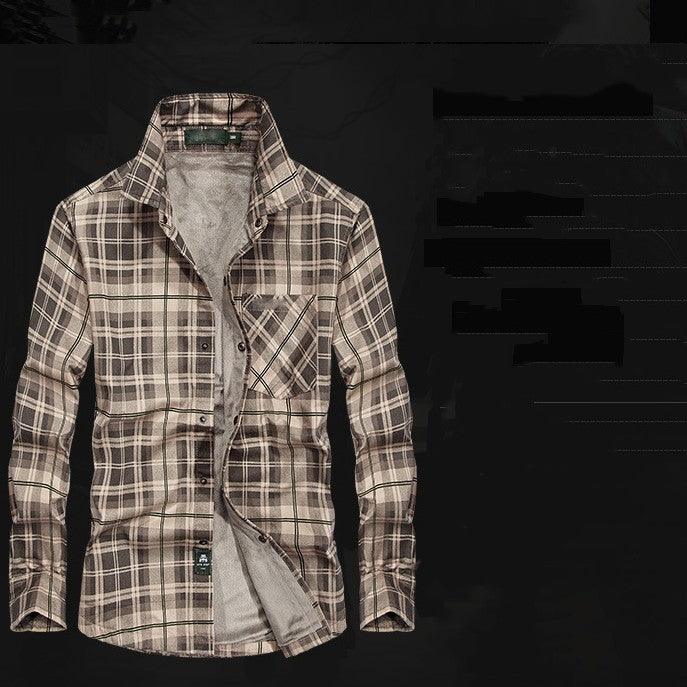 Men's Plaid Long Sleeve Shirt - Cruish Home