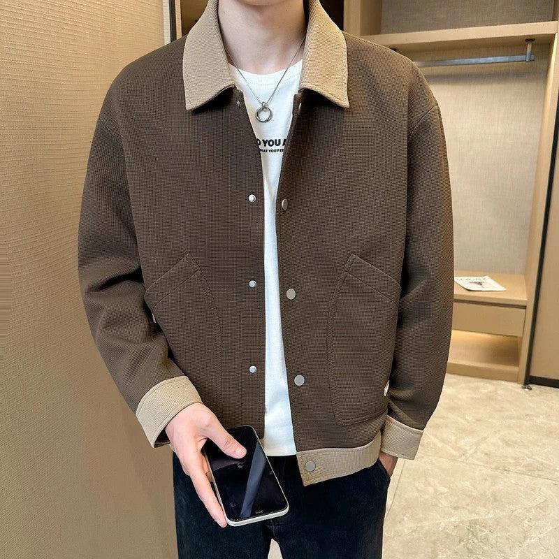 Design Simple Casual Jacket Loose All-matching Men - Cruish Home