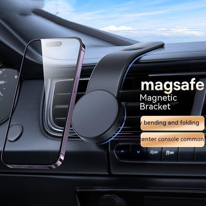 Magnetic Bendable Car Mobile Phone Holder Wireless Charger Phone Holder 15W Car Dash Mount Compatible With Phone - Cruish Home