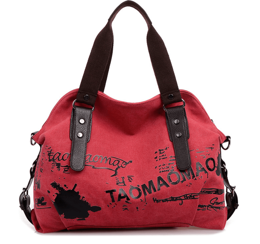 Canvas bag fashion lady shoulder bag graffiti printing bag female - Cruish Home