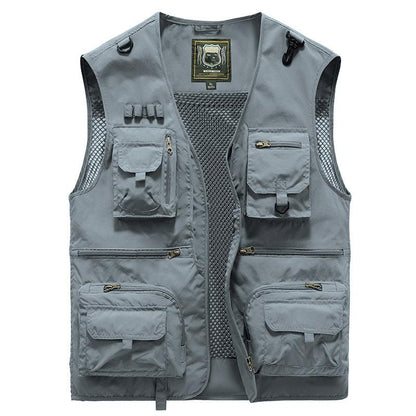 Men's Outdoor Work Clothes Vest Multi-pocket Jacket - Cruish Home