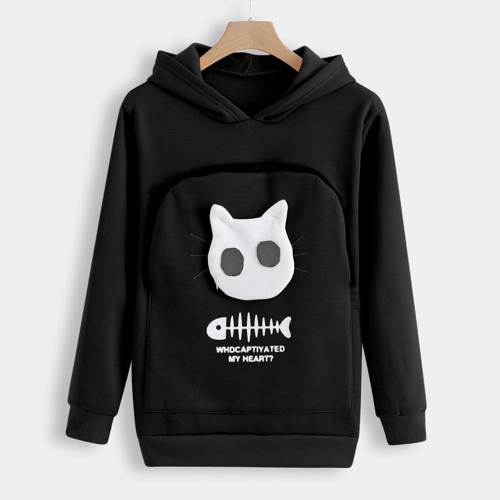 Cat print hoodie - Cruish Home