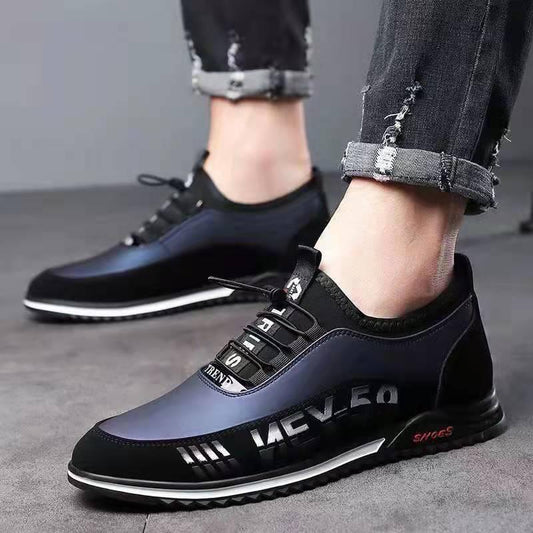 Letter Print Sneakers Men No Tie Outdoor Running Sports Shoes - Cruish Home