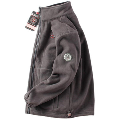 Man Double-sided Polar Fleece Jacket - Cruish Home