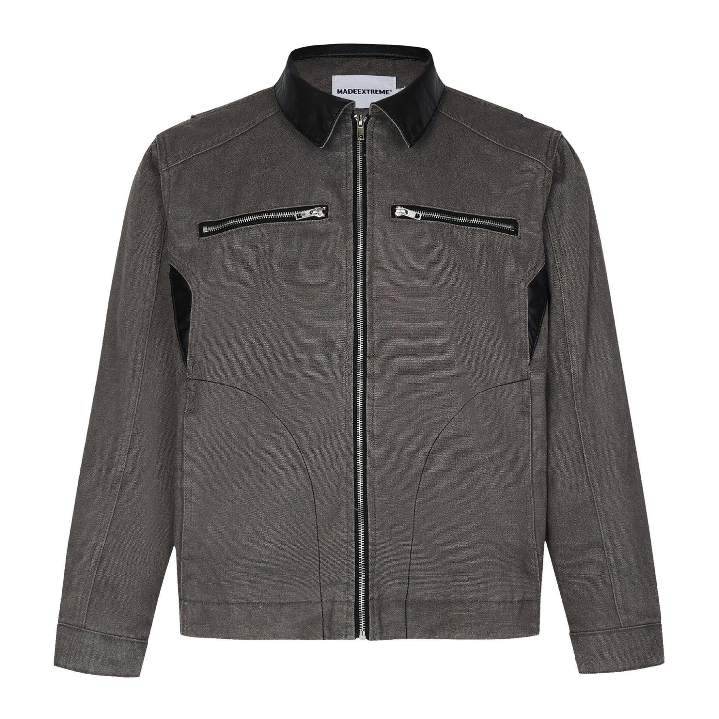 Retro Lapels PU Leather Workwear Men's Thickened Jacket - Cruish Home