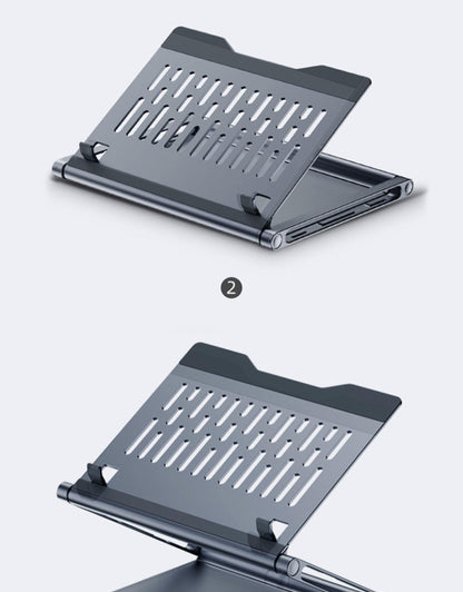 Lapstop Stand With 8-in-1 Docking Station - Cruish Home