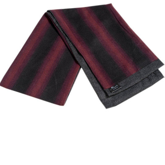 Black & Red Mens Wool Scarf - Fashion neck scarf for winters