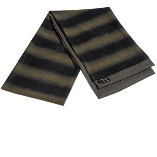 Black & Green Mens Wool Scarf - Fashion neck scarf for winters