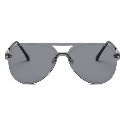 BELFAST | Unisex Flat Single Lens Aviator Fashion Sunglasses