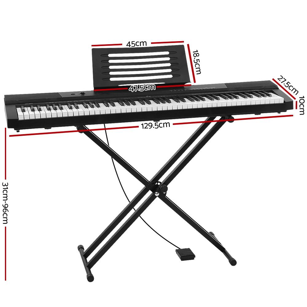 Alpha 88 Keys Electronic Piano Keyboard Electric Holder Music Stand