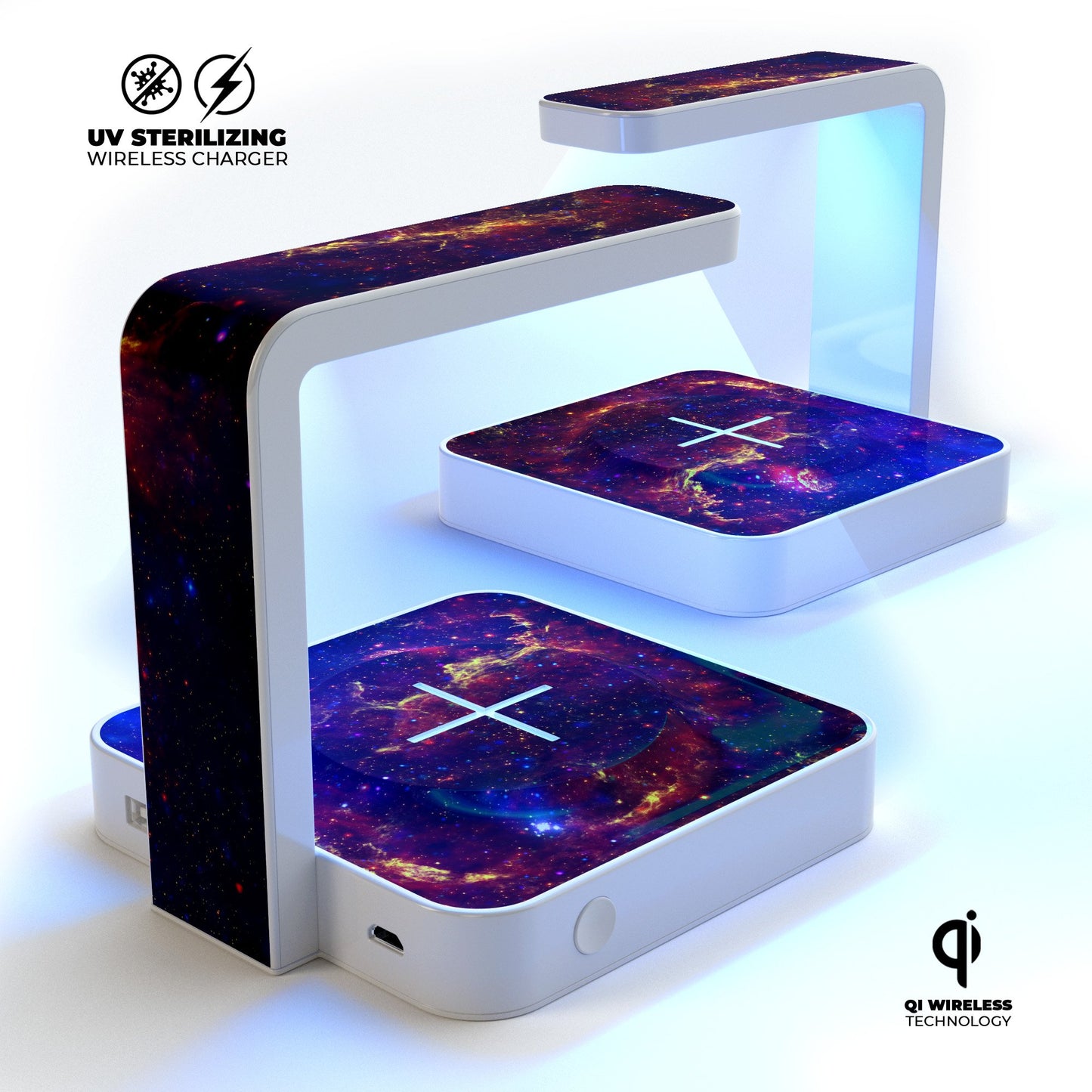 Firey Galaxy UV Germicidal Sanitizing Sterilizing Wireless Smart Phone