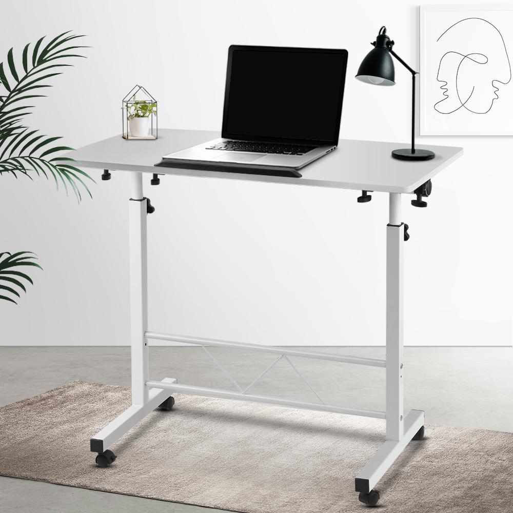 Portable Mobile Laptop Desk Notebook Computer Height Adjustable Table