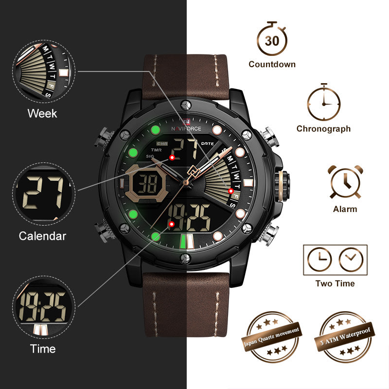 NAVIFORCE Men Watch Top Luxury Brand Fashion