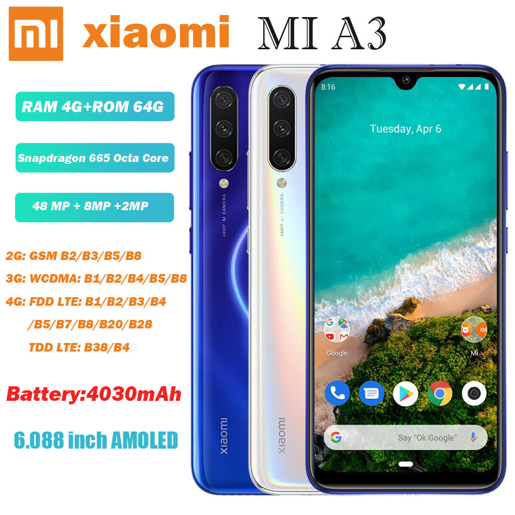 mobile phone android Xiaomi Mi A3 6.088 inch