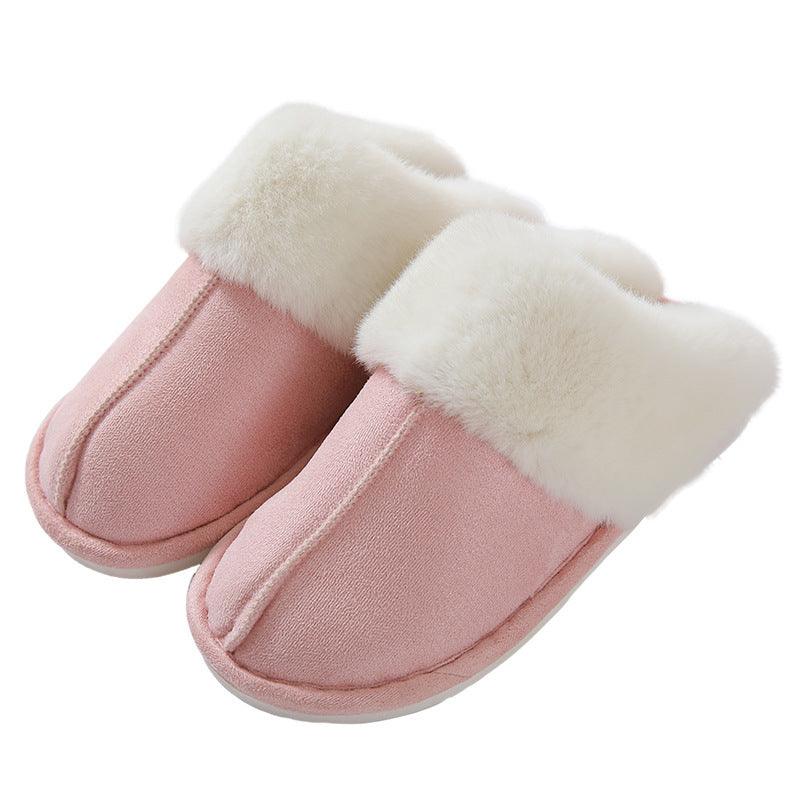 Women's Suede Winter Cotton Slippers - Cruish Home