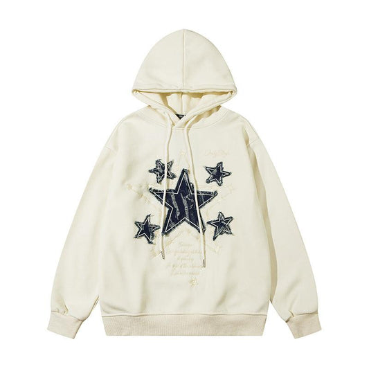 Velvet Padded Hooded Sweatshirt Loose Design - Cruish Home