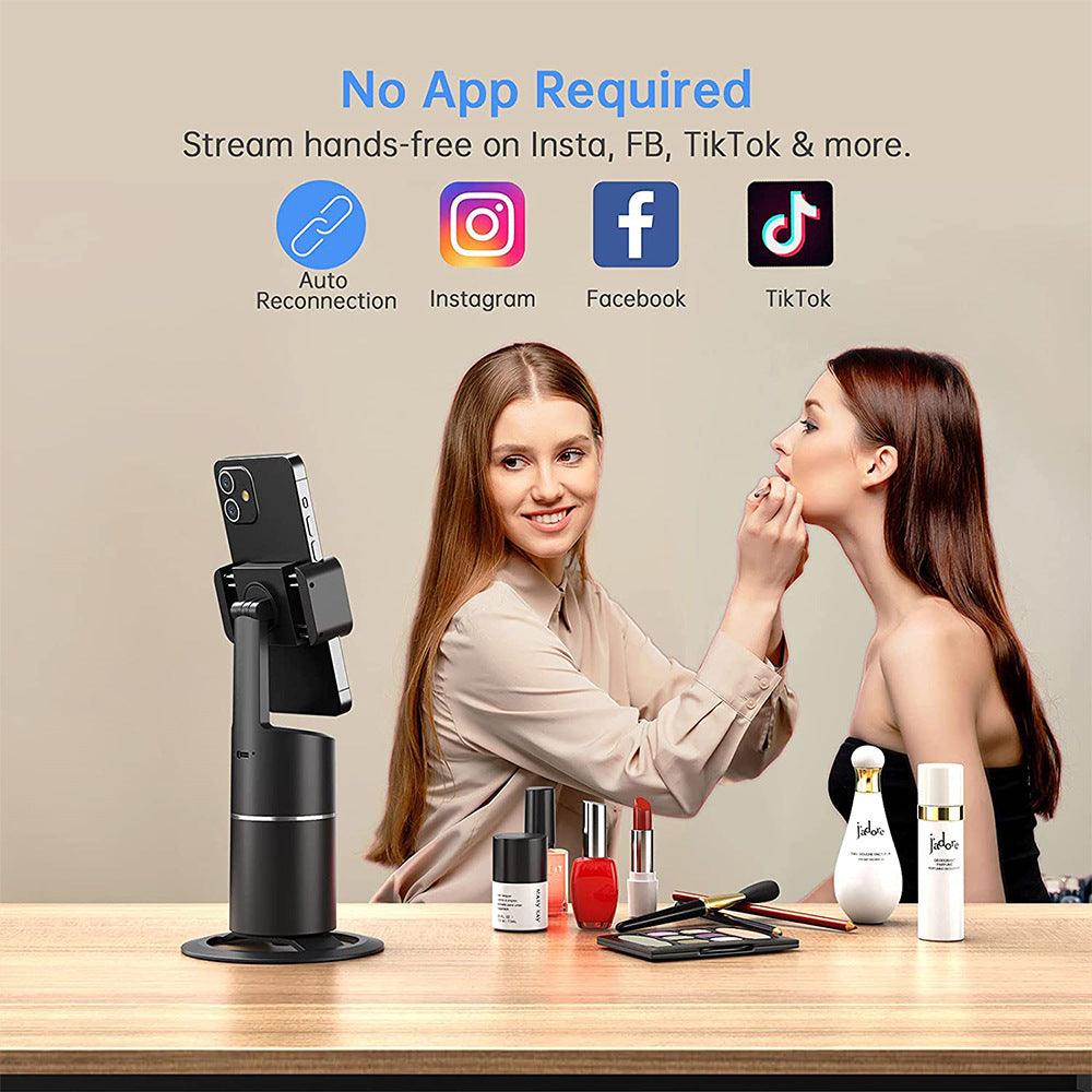 Automatic Face Tracking Selfie Stick Mobile Phone Holder 360 Rotation - Cruish Home