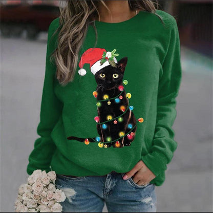 Christmas Women's Sweater 3D Digital Printing Cute Snowman - Cruish Home