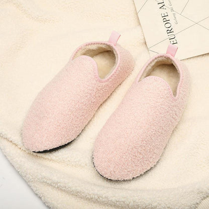 Winter Plain Home Indoor Cotton Slippers Confinement Soft Bottom - Cruish Home