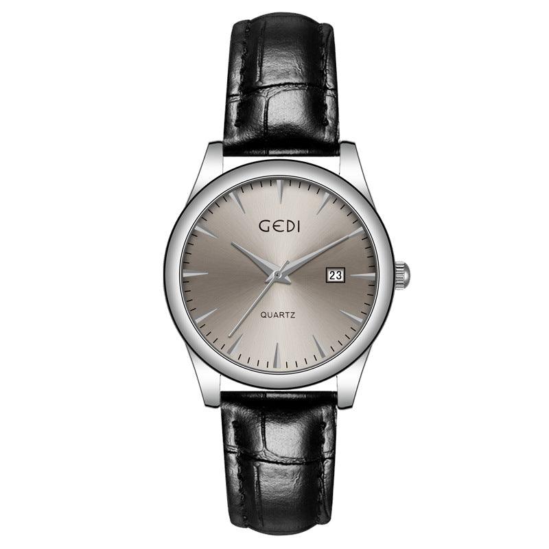 Couple's Simple Calendar Quartz Watch - Cruish Home