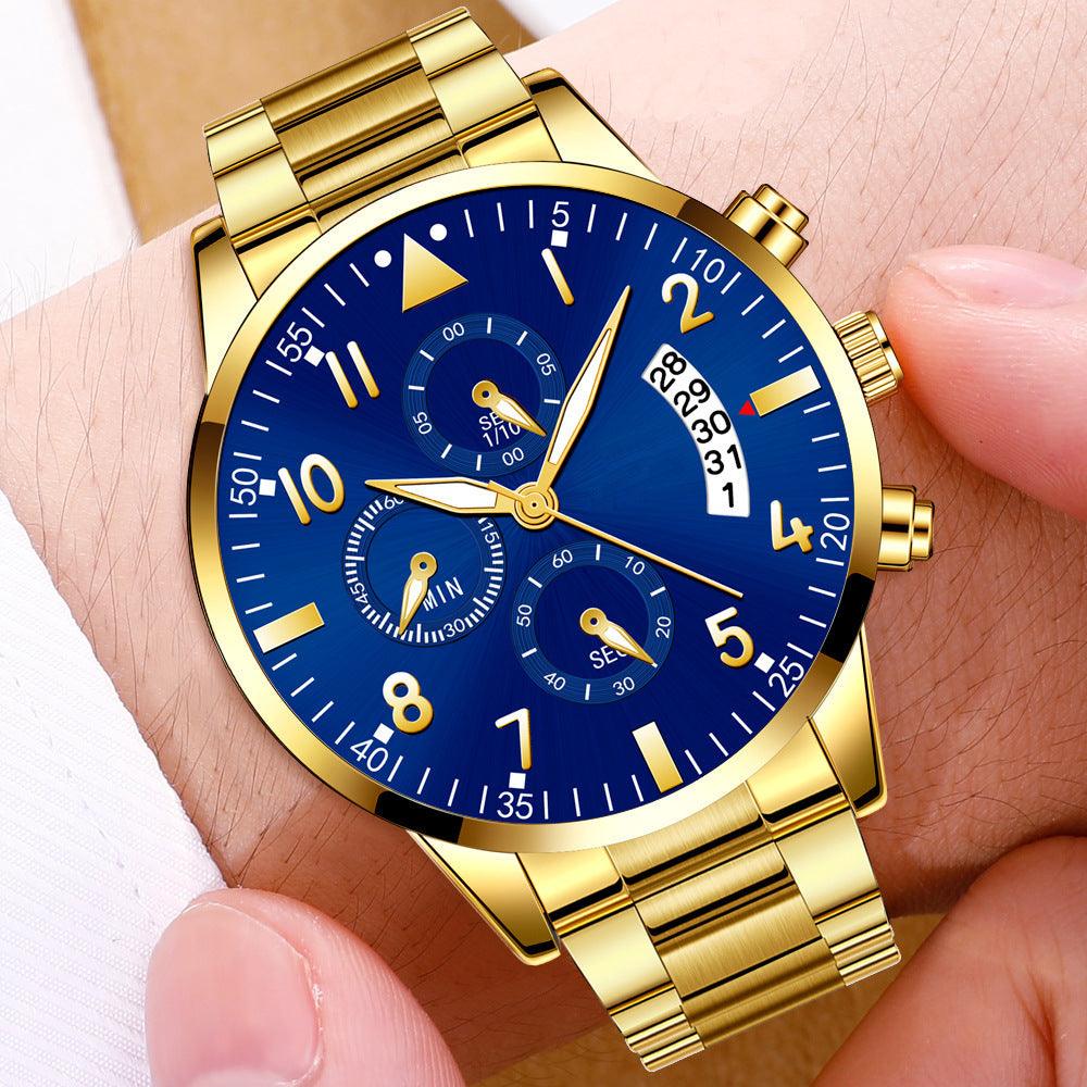 Men's Fashion Stainless Steel With Luminous Pointer - Cruish Home