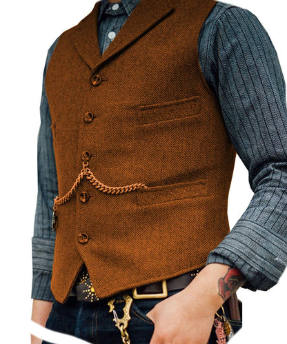 Men's Vest Wedding Groom Best Man Vest - Cruish Home