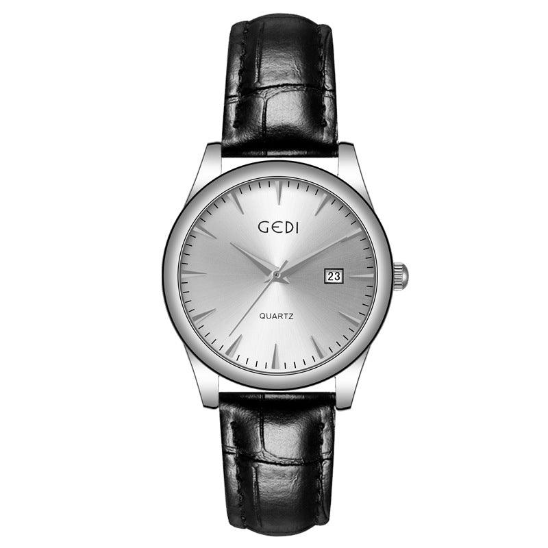 Couple's Simple Calendar Quartz Watch - Cruish Home