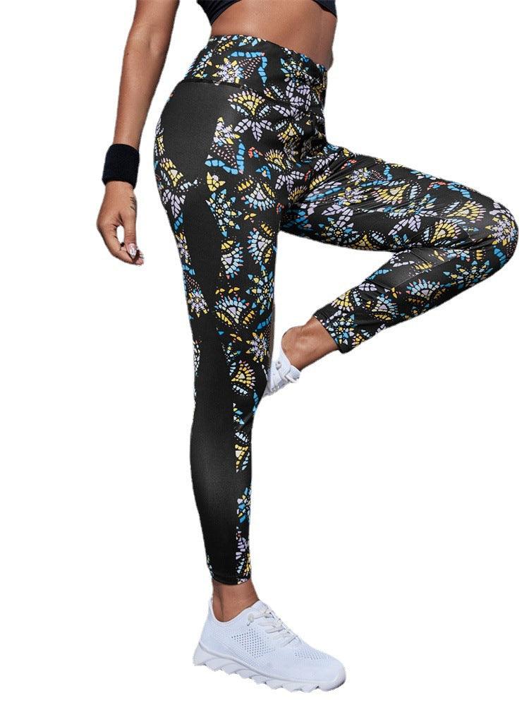 Running Workout Elastic Plus Size Yoga Leggings - Cruish Home