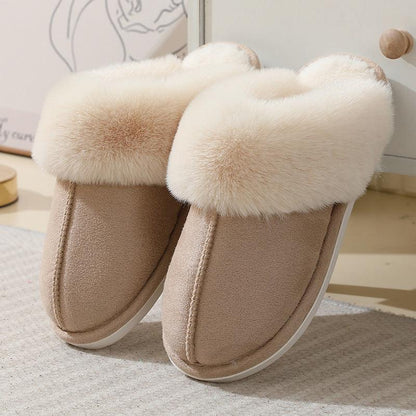 Women's Suede Winter Cotton Slippers - Cruish Home